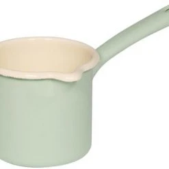 Riess Emaille Riess Schnabeltopf Mit Stiel Aus Emaille In Nilgrün