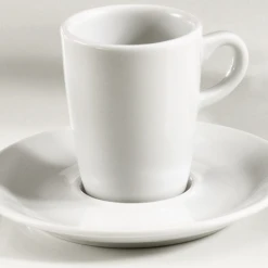 Pillivuyt Espressotasse Eden Espressountertasse Fluto Größe 123 Mm