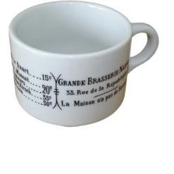 Pillivuyt Frühstückstasse Brasserie Frühstückstasse Europa: Volumen 30 Cl -KitchenAid Geschäft 111330BL1 C00102 1 1