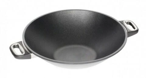 AMT Gastroguss AMT Wok Aus Aluguss Für Induktion, 36 Cm Mit 2 Seitengriffen 3 AMT Gastroguss AMT Wok Aus Aluguss Für Induktion, 36 Cm Mit 2 Seitengriffen