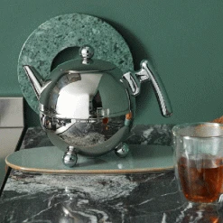 Bredemeijer Teekanne Duet Bella Ronde Chrom 1,2 Liter -KitchenAid Geschäft 1305CH 1 neu