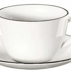 ASA Kaffeetasse Mit Untertasse à Table Ligne Noire