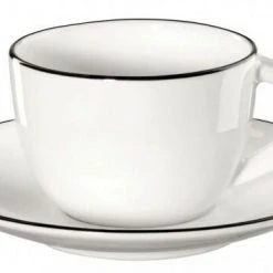 ASA Espressotasse Mit Untertasse à Table Ligne Noire