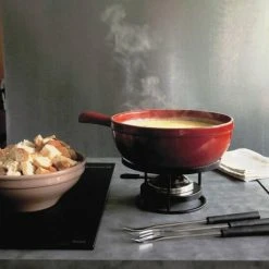 Emile Henry Käsefondue-Set In Granatapfel -KitchenAid Geschäft 2014 HD Fondue l