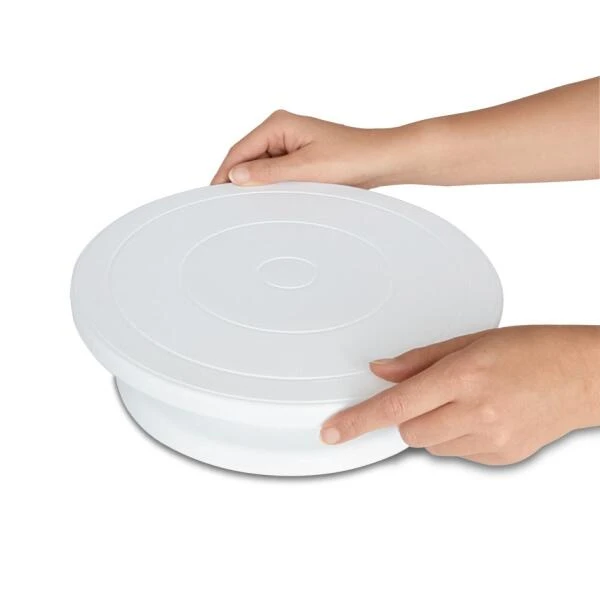 Städter Tortendeko Tortenplatte Ø 27,5 Cm / H 7 Cm Weiß Drehbar 4 Städter Tortendeko Tortenplatte Ø 27,5 Cm / H 7 Cm Weiß Drehbar – Bild 2
