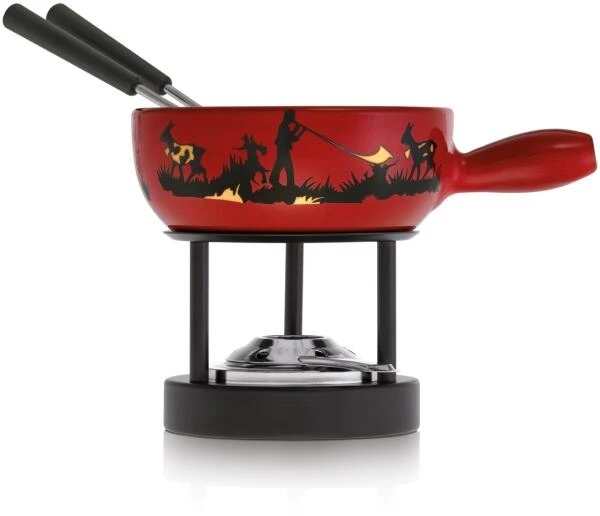 Kuhn Rikon Mini Käsefondue Set Alphornbläser 15cm 4 Kuhn Rikon Mini Käsefondue Set Alphornbläser 15cm – Bild 2