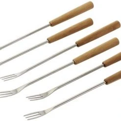 Kuhn Rikon Käsefonduegabeln Bambus 6-teilig.