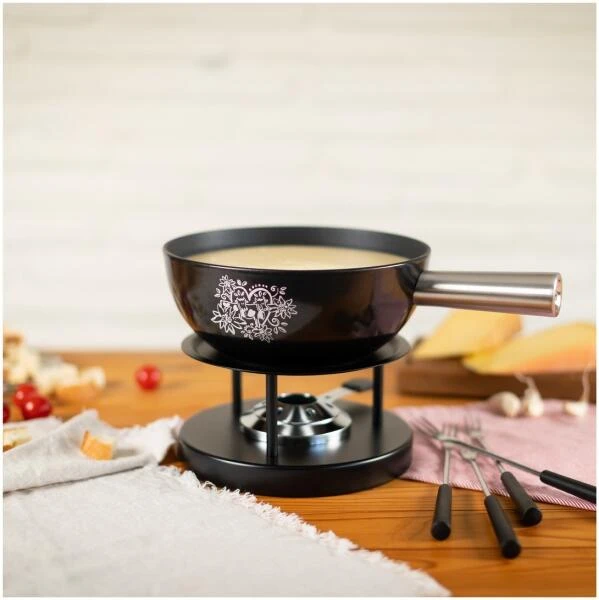 Kuhn Rikon Käsefondue Set Alpenliebe 22cm 7 Kuhn Rikon Käsefondue Set Alpenliebe 22cm – Bild 5