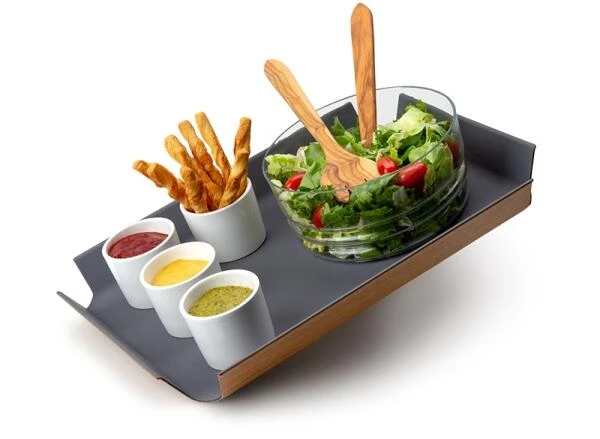 Continenta Tablett Rutschfest, Grau 54,5 X 40 X 5 Cm 4 Continenta Tablett Rutschfest, Grau 54,5 X 40 X 5 Cm – Bild 2