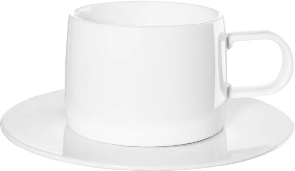 ASA Tasse Muga Mit Untertasse In Weiß 3 ASA Tasse Muga Mit Untertasse In Weiß