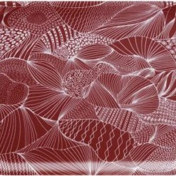 Ary Trays Åry Trays Tablett Japanische Landschaft Red Earth Rechteckig