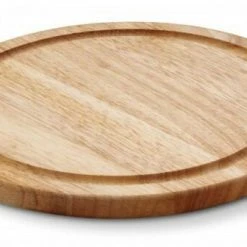 Continenta Steakteller Rund Aus Gummibaumholz, 30 Cm Ø 30 Cm/1,8 Cm