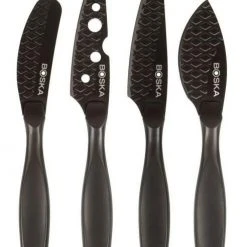 Boska Käsemesser-Set Mini Monaco+ Schwarz, 4-teilig