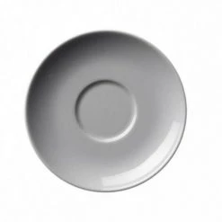 Modern Classic Cappuccinotasse Von Porzellanfabrik Walküre, Weiß 8 Modern Classic Cappuccinotasse Von Porzellanfabrik Walküre, Weiß -KitchenAid Geschäft 310 018 Untertasse von oben l