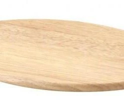 Continenta Schneidebrett Oval Klein Aus Gummibaumholz