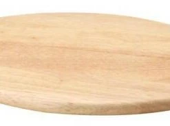 Continenta Schneidebrett Oval Groß Aus Gummibaumholz