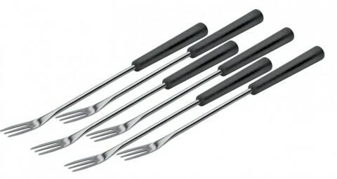 Kuhn Rikon Fonduegabeln Mit Kunstoffgriff, 6er Set 3 Kuhn Rikon Fonduegabeln Mit Kunstoffgriff, 6er Set