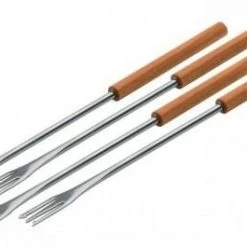 Kuhn Rikon Fonduegabeln Mit Holzgriff, 4-er-Set