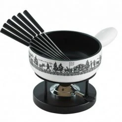 Kuhn Rikon Käsefondue Set Alpweide, 9-teilig