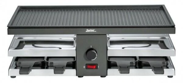 Spring Raclette8 Fun Mit Alu-Grillplatte In Schwarz 4 Spring Raclette8 Fun Mit Alu-Grillplatte In Schwarz – Bild 2