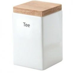 Continenta Vorratsdose Quadratisch Aus Keramik Mit Holzdeckel 10 Cm/ 10 Cm/ 12,5 Cm, 800 Ml 8 Continenta Vorratsdose Quadratisch Aus Keramik Mit Holzdeckel 10 Cm/ 10 Cm/ 12,5 Cm, 800 Ml -KitchenAid Geschäft 3913 l