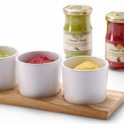 Continenta Tablett Aus Gummibaumholz Mit 3 Dipschalen -KitchenAid Geschäft 3946 Ambiente l