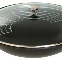 Staub Wok Aus Gusseisen Schwarz