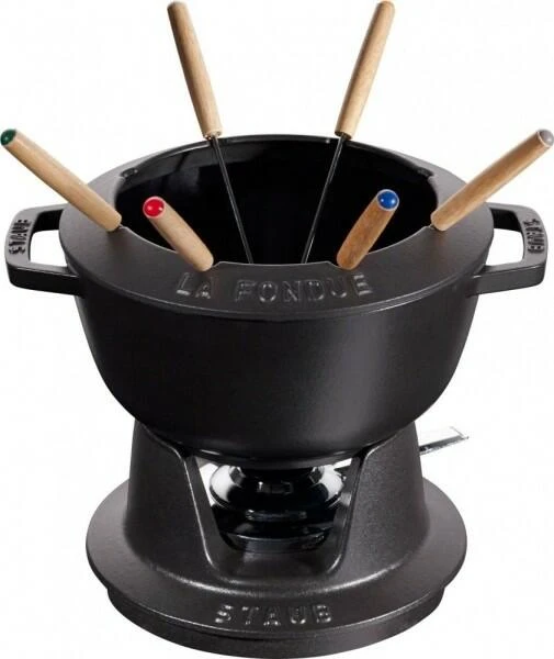 Staub Fondueset Aus Gusseisen In Schwarz 18 Cm / 12,5 Cm / 10 Cm / 1,6 L 3 Staub Fondueset Aus Gusseisen In Schwarz 18 Cm / 12,5 Cm / 10 Cm / 1,6 L
