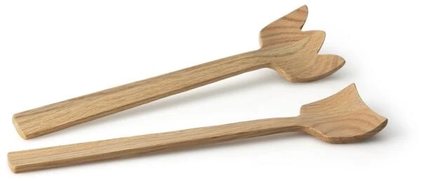 Continenta Salatbesteck Tulip, Eiche 3 Continenta Salatbesteck Tulip, Eiche