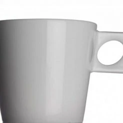 NYNY Café Au Lait Tasse Von Porzellanfabrik Walküre, Weiß