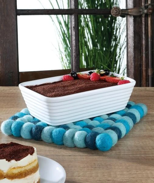 Cilio Untersetzer LANA AZZURRO Quadratisch 4 Cilio Untersetzer LANA AZZURRO Quadratisch – Bild 2