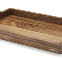 Continenta Tablett Aus Akazienholz Mit Metallgriffen