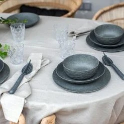 Koziol Teller Groß, 4er-Set In Grau -KitchenAid Geschäft 5004 5005 5006 CLUB 8003 KLIKK 701 8