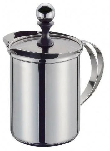 Cilio Cappuccinocreamer Deluxe Mit Glasdeckel 6 Tassen / 9 Cm 3 Cilio Cappuccinocreamer Deluxe Mit Glasdeckel 6 Tassen / 9 Cm