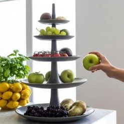 Koziol Etagere BABELL In Grau BIG -KitchenAid Geschäft 7185 BABELL BIG 701 5 1