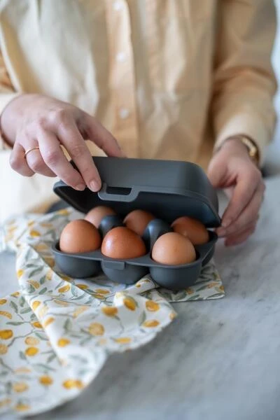 Koziol Eierbox In Grau Für 6 Eier 5 Koziol Eierbox In Grau Für 6 Eier – Bild 3