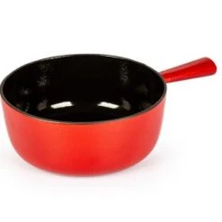 Stöckli Käsefondue-Caquelon Classic, Rot-schwarz 14 Cm / 0,7 L -KitchenAid Geschäft 7224 0214a 768x512