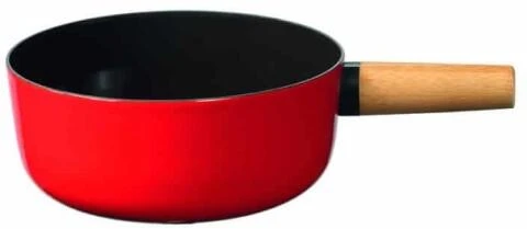 Stöckli Käsefondue-Caquelon Emotion Mit Holzgriff, Rot-schwarz 23 Cm / 3,3 L 3 Stöckli Käsefondue-Caquelon Emotion Mit Holzgriff, Rot-schwarz 23 Cm / 3,3 L