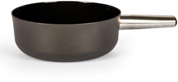 Stöckli Käsefondue-Caquelon Emotion Mit Inoxgriff, Schwarz 23 Cm / 3,3 L 3 Stöckli Käsefondue-Caquelon Emotion Mit Inoxgriff, Schwarz 23 Cm / 3,3 L