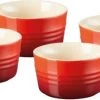 Le Creuset 4-er Set Förmchen In Kirschrot -KitchenAid Geschäft 79109100600000 Foermchen Set kirschrot