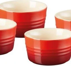 Le Creuset 4-er Set Förmchen In Kirschrot