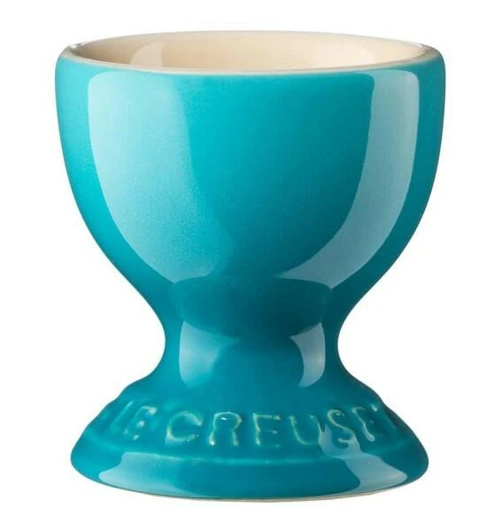 Le Creuset Eierbecher Mit Standfuß In Karibik 3 Le Creuset Eierbecher Mit Standfuß In Karibik