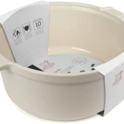 Appolia Soufflé Topf Rund, 22 Cm In Ecru -KitchenAid Geschäft APPOLIA moule souffle ecru 60718 fourreau