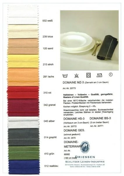 Schlitzer Leinen Tischdecke Domaine In Weiß 170 X 220 Cm 4 Schlitzer Leinen Tischdecke Domaine In Weiß 170 X 220 Cm – Bild 2