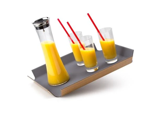 Continenta Tablett Rutschfest, Grau 41 X 29,5 X 4 Cm 5 Continenta Tablett Rutschfest, Grau 41 X 29,5 X 4 Cm – Bild 3