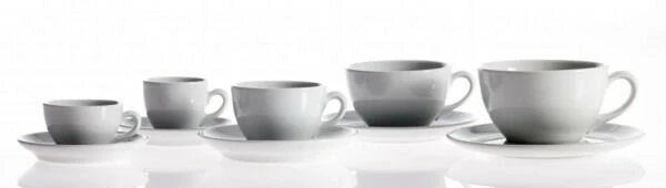 Classic Espressotasse Flach Von Porzellanfabrik Walküre, Weiß 4 Classic Espressotasse Flach Von Porzellanfabrik Walküre, Weiß – Bild 2