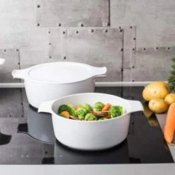 Eschenbach Topf Mit Deckel Cook & Serve In Weiß 18 Cm / 1,5 Liter -KitchenAid Geschäft COOK SERVE 001 neu l 1