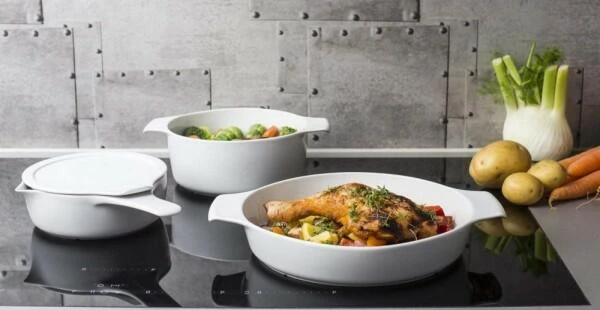 Eschenbach Flacher Topf Mit Deckel Cook & Serve In Weiß 24 Cm / 1,2 Liter / 5,5 Cm 10 Eschenbach Flacher Topf Mit Deckel Cook & Serve In Weiß 24 Cm / 1,2 Liter / 5,5 Cm – Bild 8