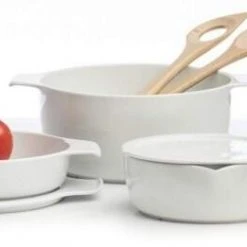 Eschenbach Flacher Topf Mit Deckel Cook & Serve In Weiß 16 Cm / 0,3 Liter / 4 Cm -KitchenAid Geschäft COOK SERVE 022 neu 1 l