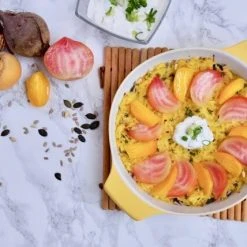 Eschenbach Topf Mit Deckel Cook & Serve In Hellgelb 24 Cm / 4 Liter -KitchenAid Geschäft COOK SERVE Meal Prep Kartoffelro sti 300dpi 1 3